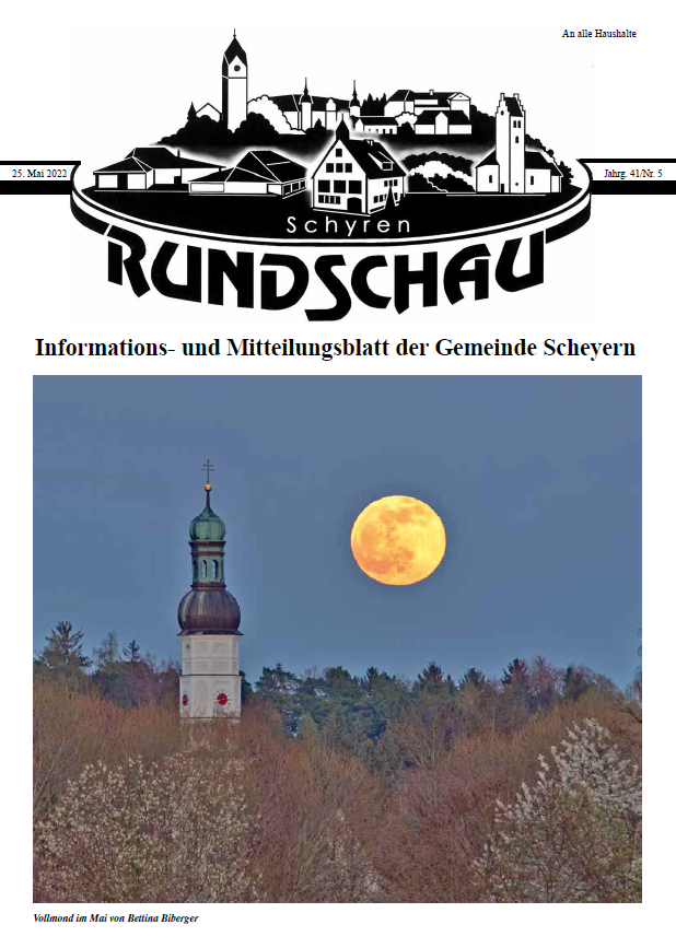 Titelbild Schyren Rundschau 05/2022
