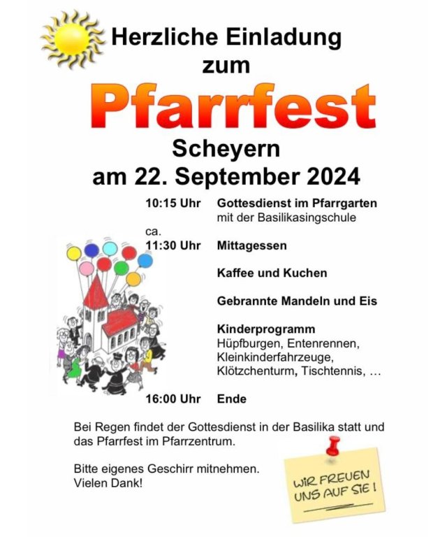 Pfarrfest am 22.09.2024