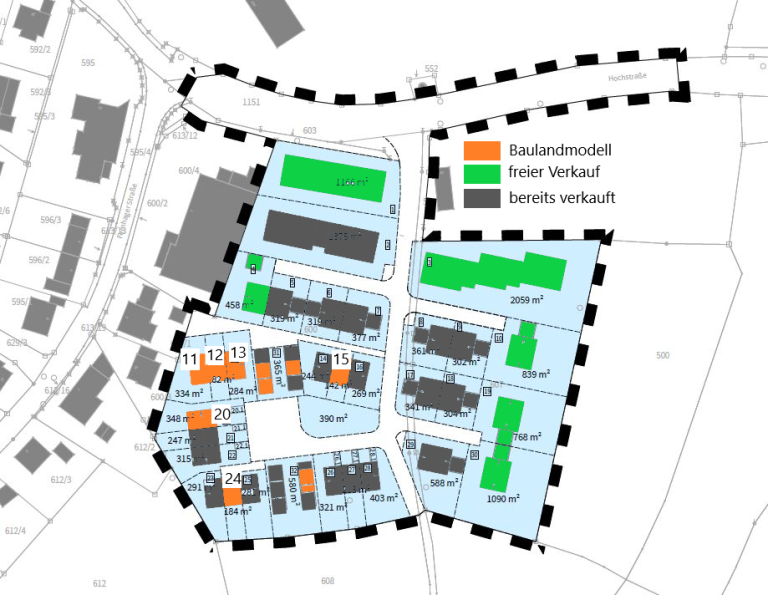 Parzellenplan Baulandmodell 2. Ausschreibung Parzellenplan Baulandmodell 2. Ausschreibung