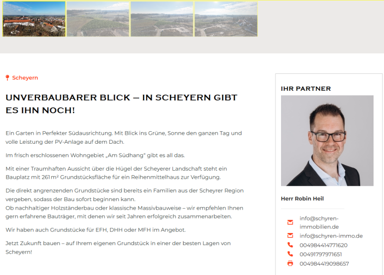 Kontakt Schyren Immobilien