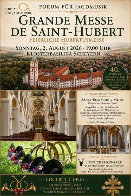 Jagdhornbläser-Konzert 02.08.2026 Basilika